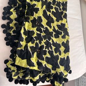 Diane VonFurstenberg Pom Pom square scarf
